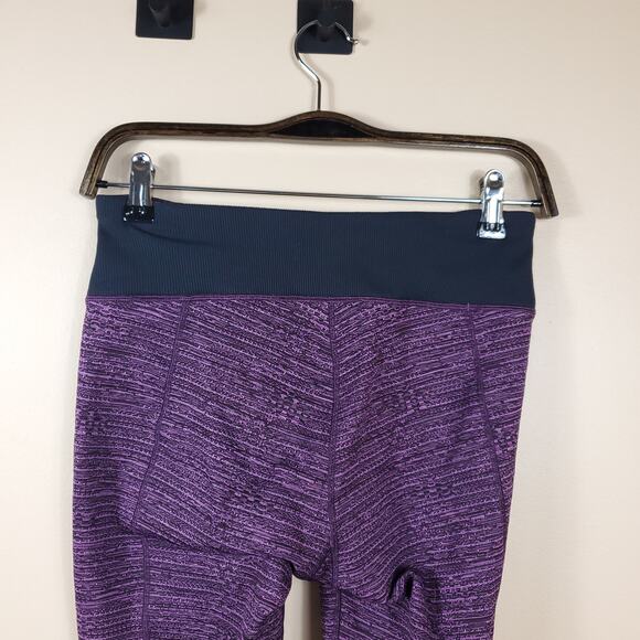 Calia Purple Heathered Mid-rise Cropped Leggings Size S - Picture 6 of 8